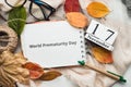 World Prematurity Day day of autumn month calendar November