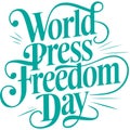 World Press Freedom Day Design Royalty Free Stock Photo