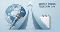 World Press Freedom Day Global Awareness Concept Royalty Free Stock Photo