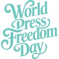 World Press Freedom Day Graphic Royalty Free Stock Photo