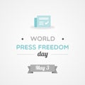 World Press Freedom Day. May 3. Vector illustration, flat design