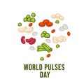 World pulses (legumes) day. Banner