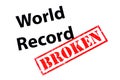 World Record Broken Royalty Free Stock Photo