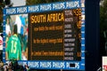 World Record Cricket Scoreboard Royalty Free Stock Photo