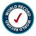 world record stamp on white Royalty Free Stock Photo