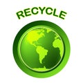 World Recycle Shows Eco Friendly And Conservation Royalty Free Stock Photo