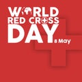 World red cross day vector image