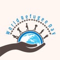 world Refugee day concept design