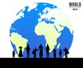World Refugee Day. Concept of social event. 20 June-vector. International immigration concept background Royalty Free Stock Photo