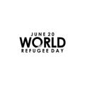 World Refugee Vector Design For Banner Print and International Moment Background