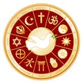 World Religions, Dove of Peace Royalty Free Stock Photo