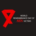 World Remembrance Day of AIDS Victims Royalty Free Stock Photo