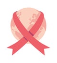 world and ribbon AIDS