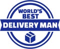 World`s best delivery man button