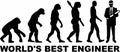 World`s best Engineer Evolution Royalty Free Stock Photo