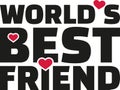 World`s best friend lettering