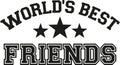 World`s best friends lettering