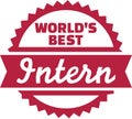 World`s Best Intern Badge