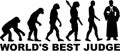 World`s best judge Evolution Royalty Free Stock Photo