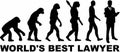 World`s best lawyer Evolution Royalty Free Stock Photo