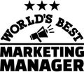 World's best Marketing manager