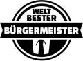 World`s best Mayor german button