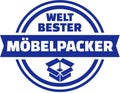 World`s best mover german button Royalty Free Stock Photo