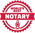 World's best notary button