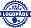 World`s best Speech therapist german button