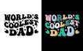 World\'s Coolest Dad - Typography Design