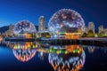 The World\'s Fair in Auckland, New Zealand, Science World in Vancouver, Canada, AI Generated Royalty Free Stock Photo