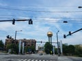 World`s fair park and gold sphere