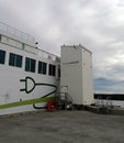 The world`s first electric ferry as seen at a terminal in Iceland