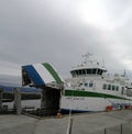 The world`s first electric ferry as seen at a terminal in Iceland