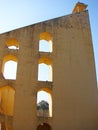 World`s Largest Gnomon Sundial - Vrihat Samrat Yantra, Jantar Mantar, Jaipur, Rajasthan, India Royalty Free Stock Photo