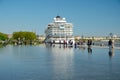 The Miroir d`eau or Water Mirror in Bordeaux Royalty Free Stock Photo