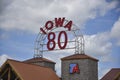 World's Largest truck stop sign Royalty Free Stock Photo