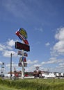 World's Largest truck stop sign Royalty Free Stock Photo