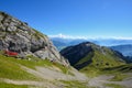 The world`s steepest cogwheel railway leading to a peak of Mount Royalty Free Stock Photo