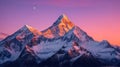 The world\'s tallest mountain is a sight to behold during twilight