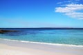 The world`s whitest sand at Hyams beach Royalty Free Stock Photo