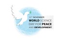 World Science Day for Peace and Development background