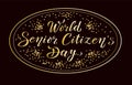 World senior citizens day card