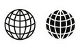 world set international earth globe icon vector illustration Royalty Free Stock Photo