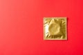 Condom in wrapper pack Royalty Free Stock Photo