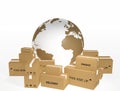 World shipments Royalty Free Stock Photo