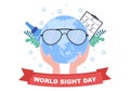 World Sight Day Background Vector Illustration Which is Commemorated Every Year for Where to Check Vision, Blindness on the Eyes