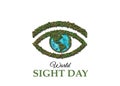 World Sight Day Concept. Protect your eye. Green Environment for everyone.