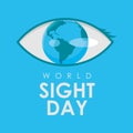 world sight day poster template vector