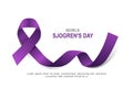 World Sjogrens Day background Royalty Free Stock Photo
